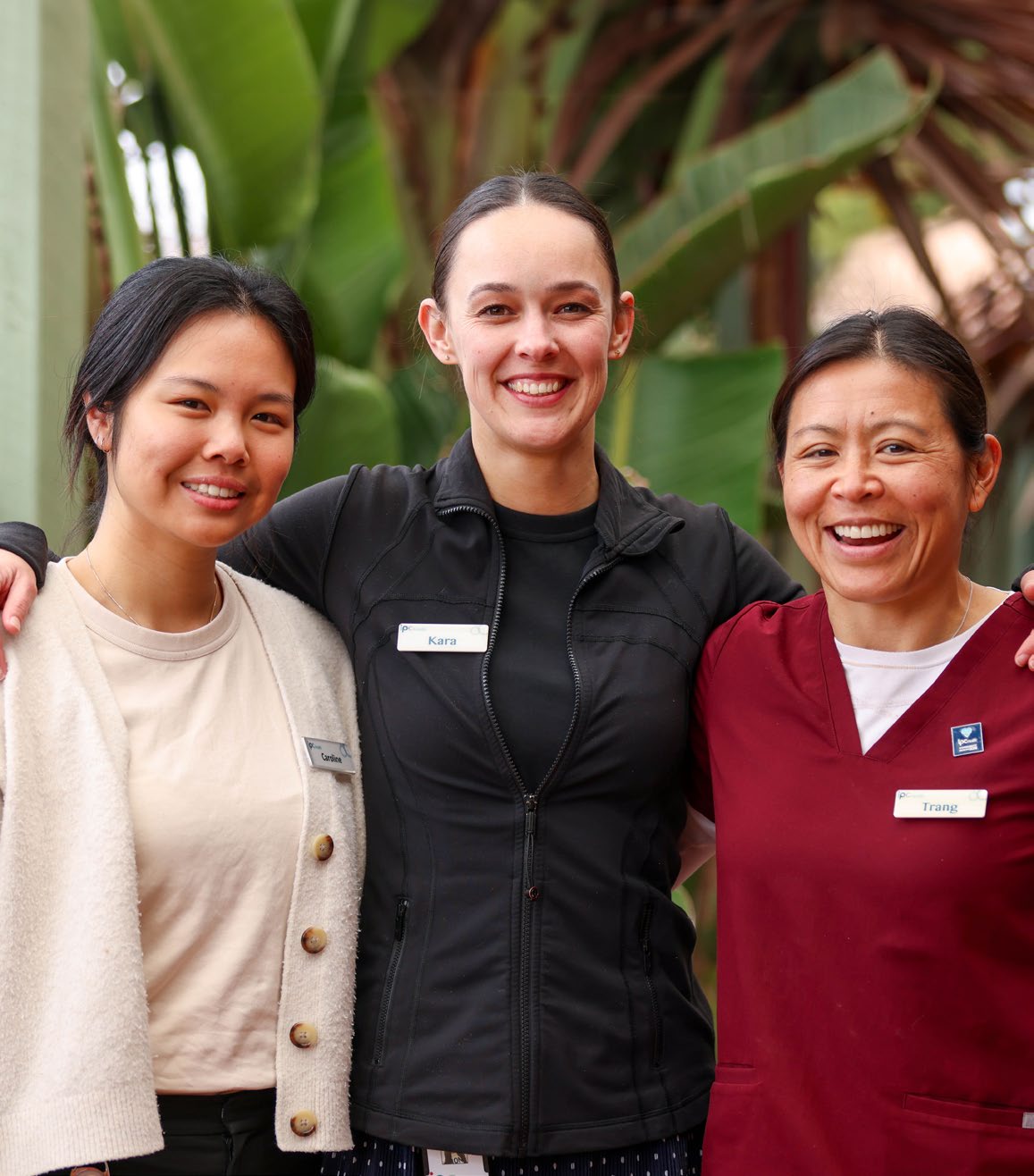 Three IPC Health Allied Health staff smiling